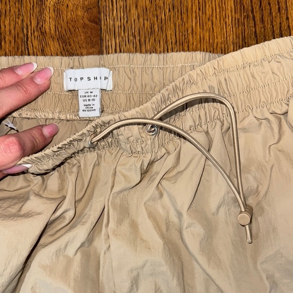 Topshop Beige Joggers Size Medium M - Picture 2 of 6